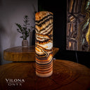 Sahara Onyx Cylinder Table Lamp #25 - Desk Lamp