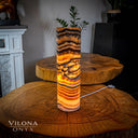 Sahara Onyx Cylinder Table Lamp #27 - Desk Lamp