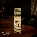 Sahara Onyx Cylinder Table Lamp #30 - Desk Lamp