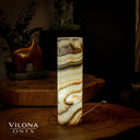 Sahara Onyx Cylinder Table Lamp #32 - Desk Lamp