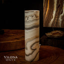 Sahara Onyx Cylinder Table Lamp #32 - Desk Lamp
