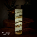 Sahara Onyx Cylinder Table Lamp #33 - Desk Lamp