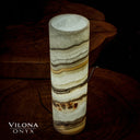 Sahara Onyx Cylinder Table Lamp #33 - Desk Lamp