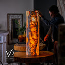 Onyx Floor Lamp Warm Orange
