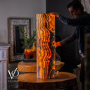 Sahara Onyx Floor Lamp (Cylinder #1) - Desk Lamp