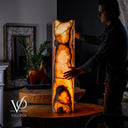 Sahara Onyx Floor Lamp (Cylinder #2) - Desk Lamp