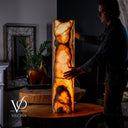 Sahara Onyx Floor Lamp (Cylinder #2) - Desk Lamp