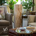 Sahara Onyx Floor Lamp (Cylinder #1) - Floor Lamp