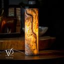 Sahara Onyx Lamp (Cylinder Table Lamp #11) - Desk Lamp