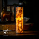 Sahara Onyx Lamp (Cylinder Table Lamp #11) - Desk Lamp