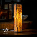 Sahara Onyx Lamp (Cylinder Table Lamp #11) - Desk Lamp