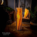 Sahara Onyx Cylinder Table Lamp (Medium) #12 - Desk Lamp