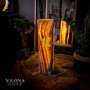 Sahara Onyx Cylinder Table Lamp (Medium) #12 - Desk Lamp