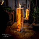 Sahara Onyx Cylinder Table Lamp (Medium) #13 - Desk Lamp