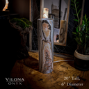 Sahara Onyx Cylinder Table Lamp (Medium) #13 - Desk Lamp