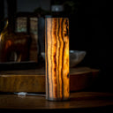 Sahara Onyx Lamp (Cylinder Table Lamp #15) - Desk Lamp