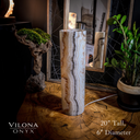Sahara Onyx Cylinder Table Lamp (Medium) #16 - Desk Lamp