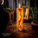 Sahara Onyx Cylinder Table Lamp (Medium) #17 - Desk Lamp