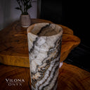 Sahara Onyx Cylinder Table Lamp #26 - Desk Lamp