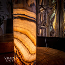Sahara Onyx Cylinder Table Lamp #28 - Desk Lamp