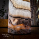 Sahara Onyx Cylinder Table Lamp #28 - Desk Lamp