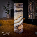 Sahara Onyx Cylinder Table Lamp #28 - Desk Lamp