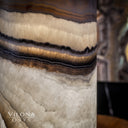 Sahara Onyx Cylinder Table Lamp #28 - Desk Lamp