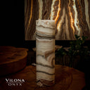 Sahara Onyx Cylinder Table Lamp #30 - Desk Lamp