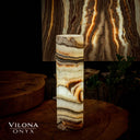 Sahara Onyx Cylinder Table Lamp #30 - Desk Lamp