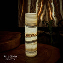 Sahara Onyx Cylinder Table Lamp #31 - Desk Lamp