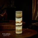 Sahara Onyx Cylinder Table Lamp #31 - Desk Lamp