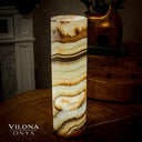 Sahara Onyx Cylinder Table Lamp #32 - Desk Lamp