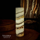 Sahara Onyx Cylinder Table Lamp #33 - Desk Lamp