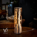 Sahara Onyx Lamp (Cylinder Table Lamp #35) - Desk Lamp