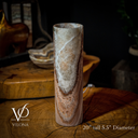 Sahara Onyx Lamp (Cylinder Table Lamp #36) - Desk Lamp