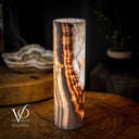 Sahara Onyx Lamp (Cylinder Table Lamp #36) - Desk Lamp