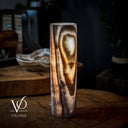 Sahara Onyx Lamp (Cylinder Table Lamp #37) - Desk Lamp