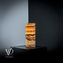 Sahara Onyx Lamp (Cylinder Table Lamp #45) - Desk Lamp