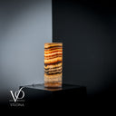 Sahara Onyx Lamp (Cylinder Table Lamp #45) - Desk Lamp