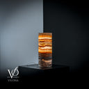 Sahara Onyx Lamp (Cylinder Table Lamp #46) - Desk Lamp