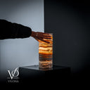 Sahara Onyx Lamp (Cylinder Table Lamp #46) - Desk Lamp