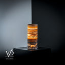 Sahara Onyx Lamp (Cylinder Table Lamp #46) - Desk Lamp