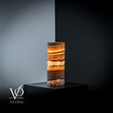 Sahara Onyx Lamp (Cylinder Table Lamp #47) - Desk Lamp