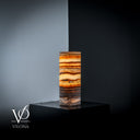 Sahara Onyx Lamp (Cylinder Table Lamp #47) - Desk Lamp