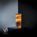 Sahara Onyx Lamp (Cylinder Table Lamp #49) - Desk Lamp