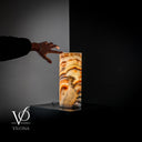 Sahara Onyx Lamp (Cylinder Table Lamp #51) - Desk Lamp