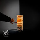 Sahara Onyx Lamp (Cylinder Table Lamp #51) - Desk Lamp