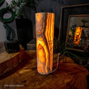 Sahara Onyx Cylinder Table Lamp #6 - Desk Lamp