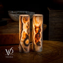 Sahara Onyx Lamp (Cylinder Table Lamp Pair #41) - Desk Lamp