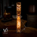 Sahara Onyx Lamp (Cylinder Table Lamp Pair #43) - Desk Lamp